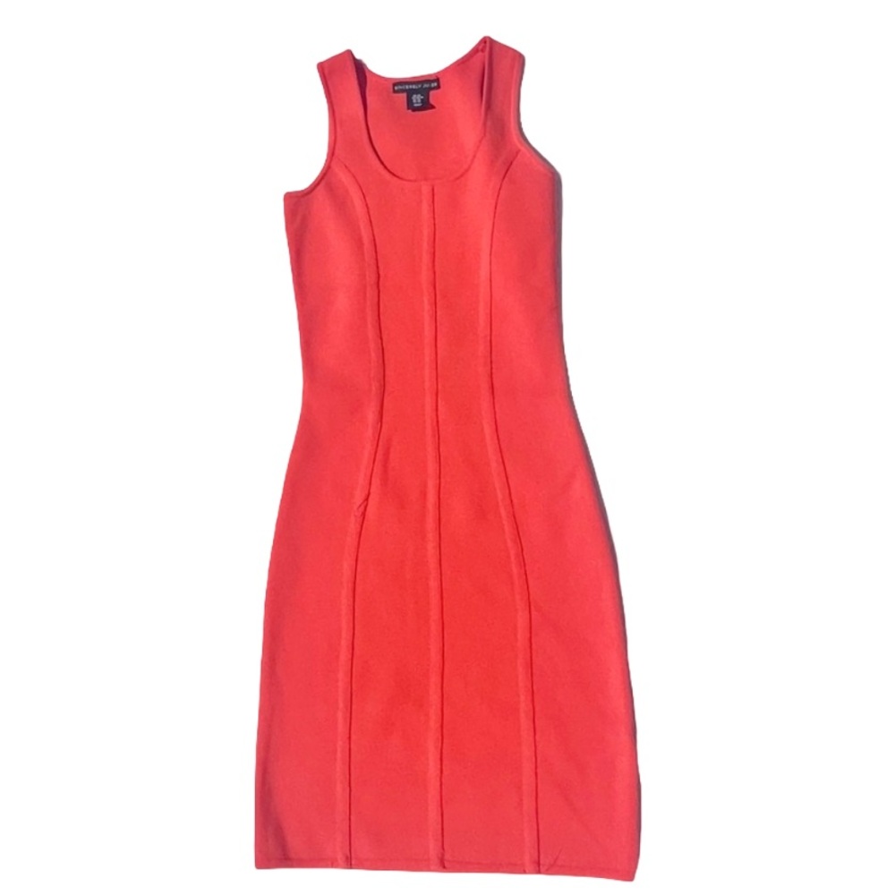 Neon Orange Bodycon Dress